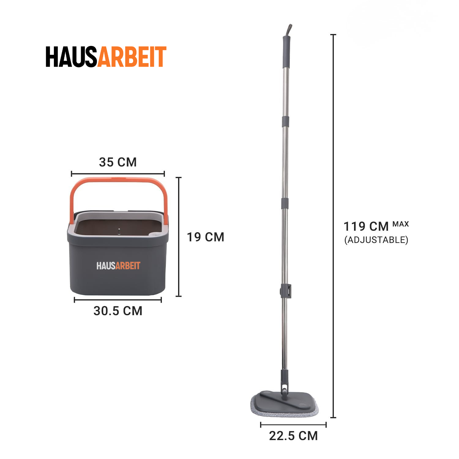 Smart Spin Mop - Separate Sewage Water Technology HB1791